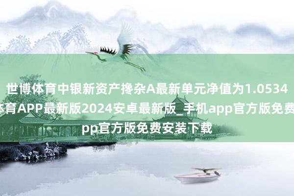 世博体育中银新资产搀杂A最新单元净值为1.0534元-世博体育APP最新版2024安卓最新版_手机app官方版免费安装下载