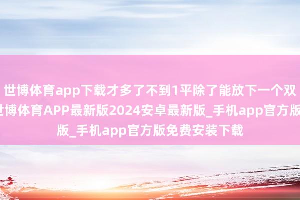 世博体育app下载才多了不到1平除了能放下一个双开门的雪柜-世博体育APP最新版2024安卓最新版_手机app官方版免费安装下载